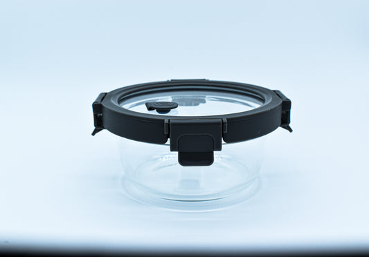 Contenedor de vidrio (Borosilicato) con válvula de vapor 400 ml